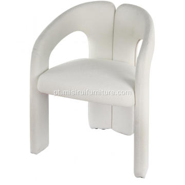 Sala de estar minimalista italiana Cadeiras de lounge Dubet White